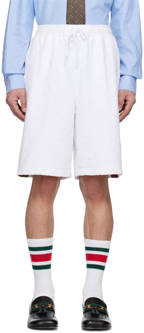 white gucci shorts|Gucci shorts for men.